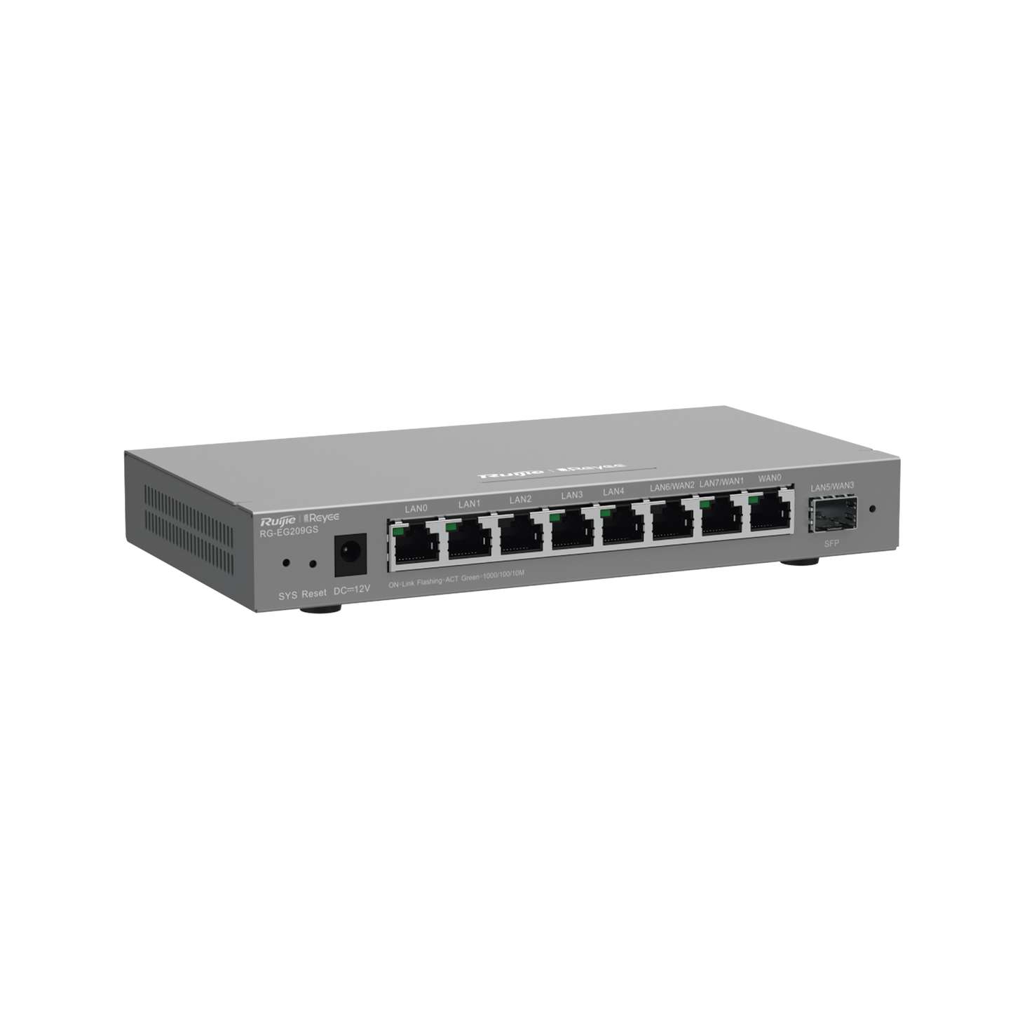 RG-EG209GS - Router Balanceador con Función SD-WAN, Hasta 4 Servicios de Internet y hasta 200 clientes con desempeño de 600 Mbps