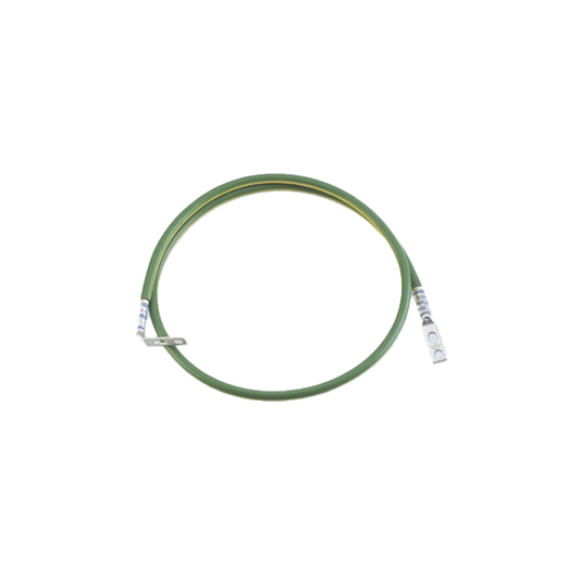 RGEJ624PFY - Jumper Para Aterrizar Equipos en Racks o Gabinetes, 6 AWG, con Terminal Doblada a 90 Grados, 0.60 m de Largo