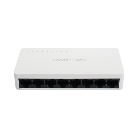 RG-ES08F - Switch no administrable, Visible en la Topología de la Nube, con 8 puertos 10/100 Mbps
