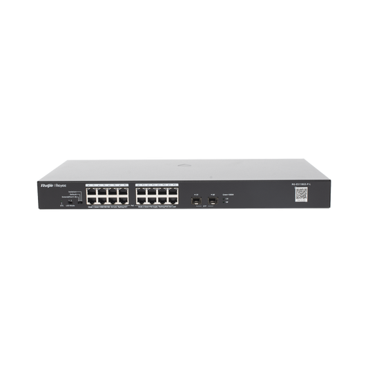 RG-ES118GS-P-L - Switch PoE+ No Administrable, Hasta 247 Watts, con 18 Puertos Gigabit PoE+ y 2 Uplinks SFP 1G, Visible en la Topología