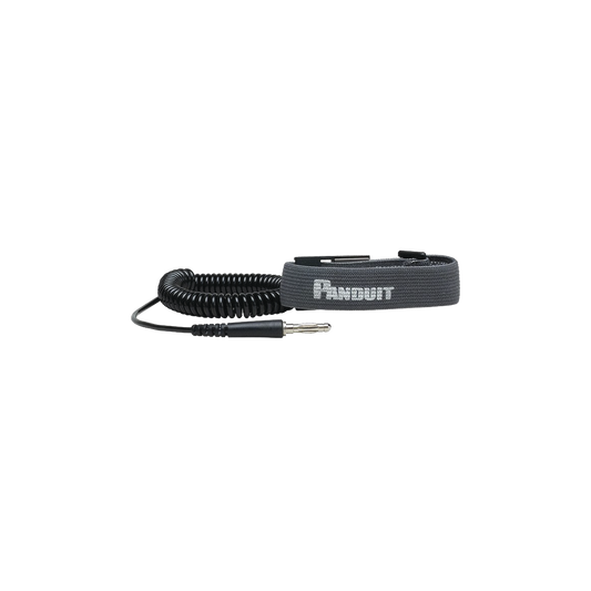 RGESDWS - Pulsera Anti Descargas Electrost�tica (ESD), de Tela Ajustable, con Cable en Espiral de 1.82 Metros (6 Pies)