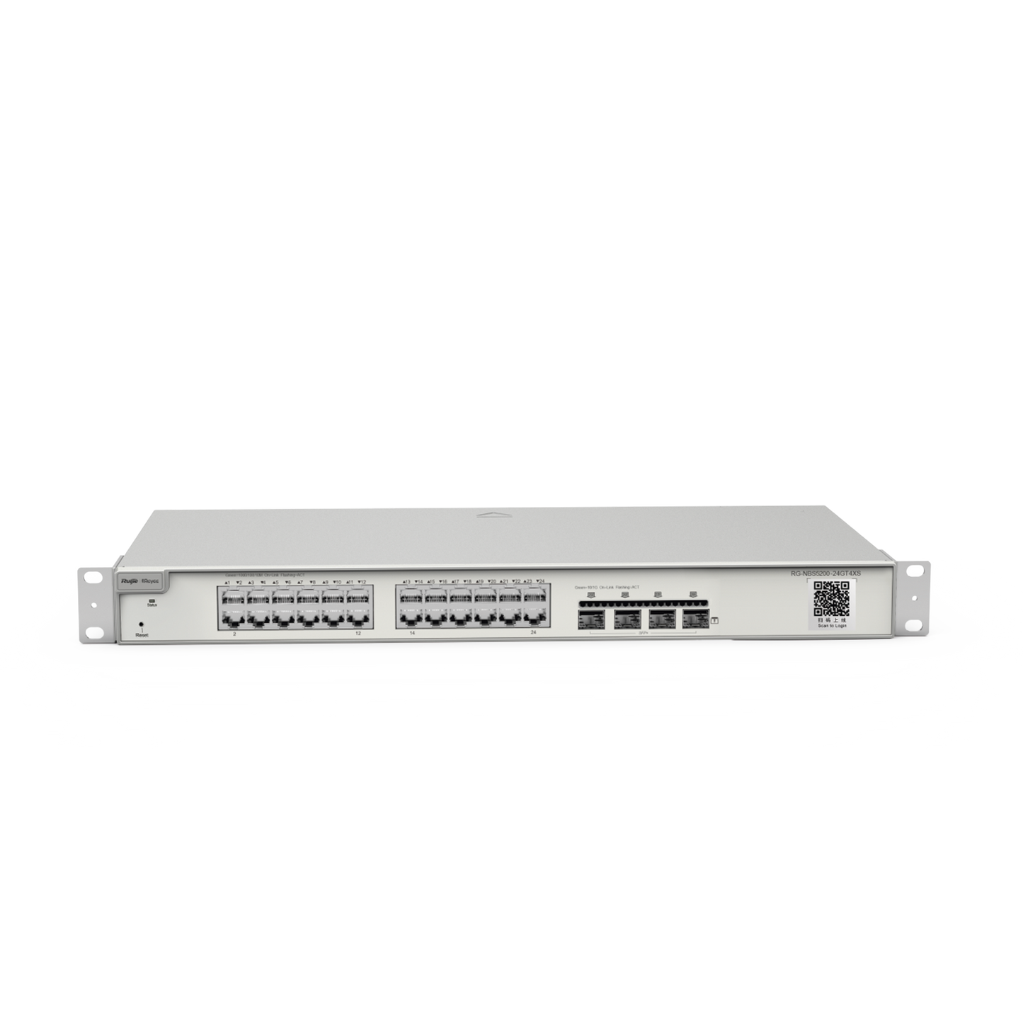 RG-NBS5200-24GT4XS - Switch Administrable Capa 3 con 24 puertos Gigabit + 4 SFP+ para fibra 10Gb, gestión gratuita desde la nube