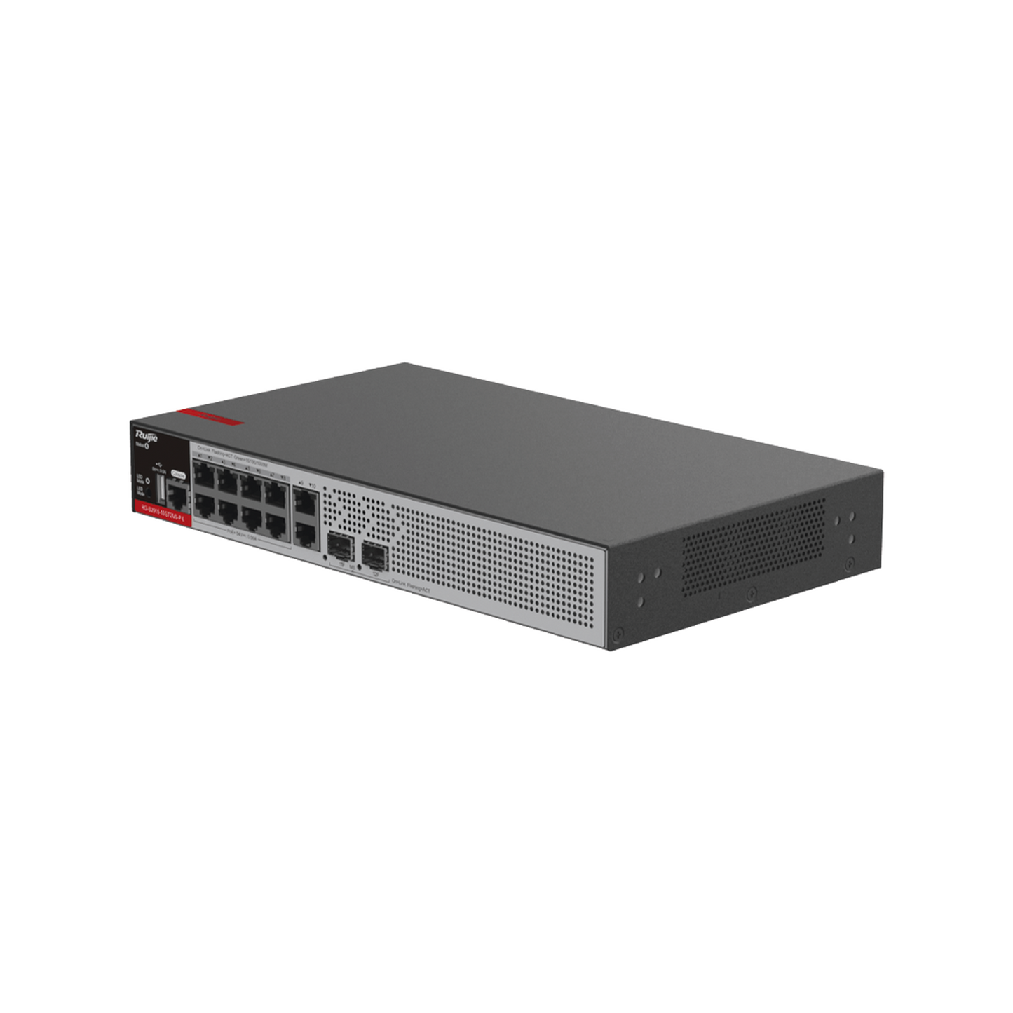 RG-S2915-10GT2MS-P-L - Switch PoE+ Empresarial 125 Watts, Administrable L2+, 8 Puertos PoE Gigabit , 2 Puertos Uplink Gigabit y 2 Puertos Uplink SFP 2.5G