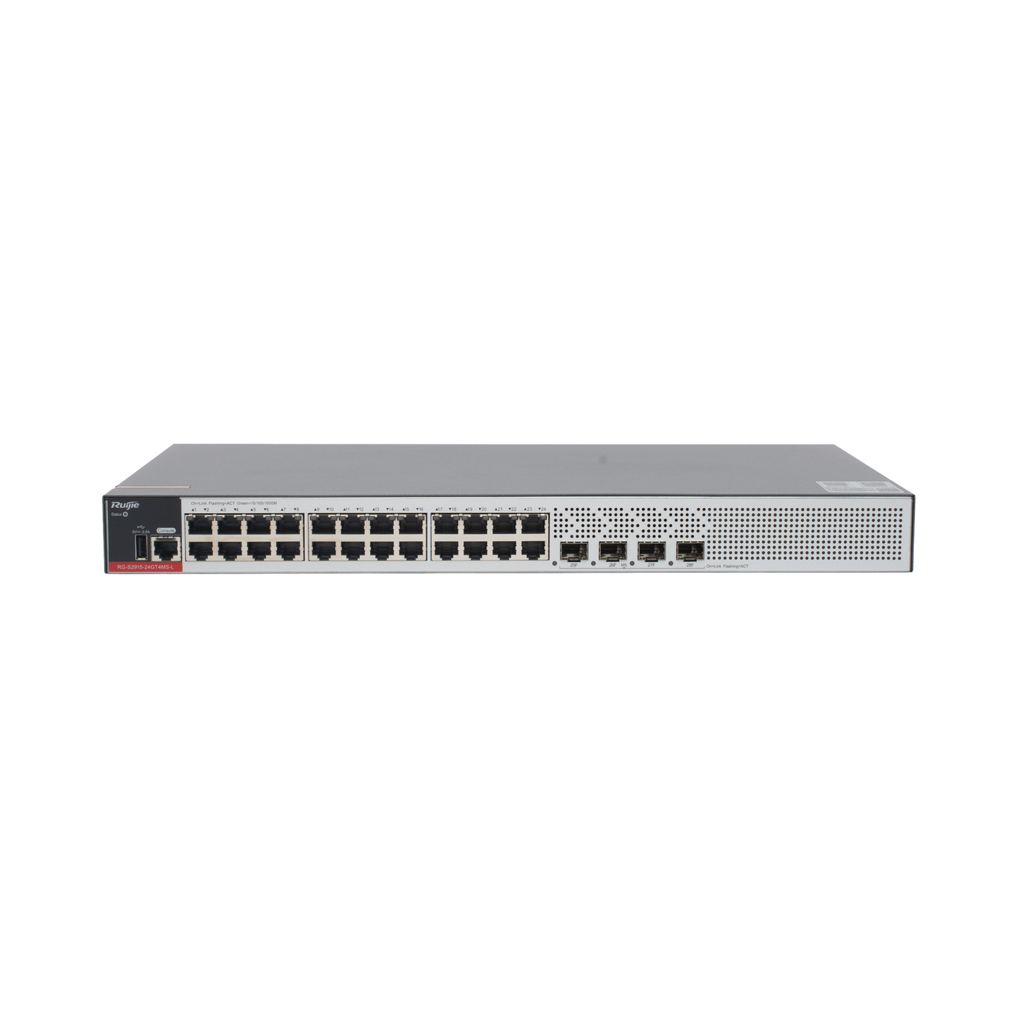 RG-S2915-24GT4MS-L - Switch Empresarial, Administrable L2+, 24 Puertos Gigabit y 4 Puertos Uplink SFP 2.5G