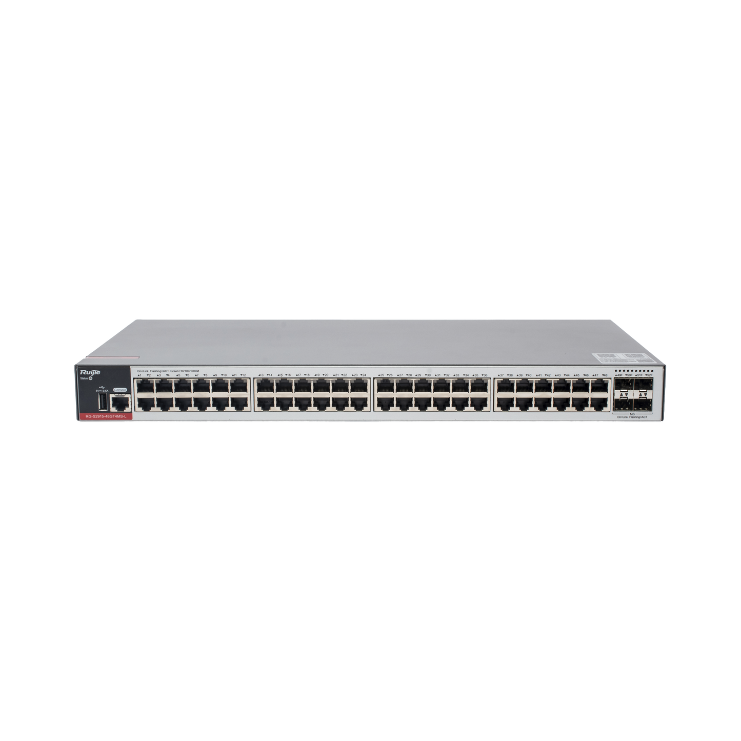 RG-S2915-48GT4MS-L - Switch Empresarial, Administrable L2+, 48 Puertos Gigabit y 4 Puertos Uplink SFP 2.5G