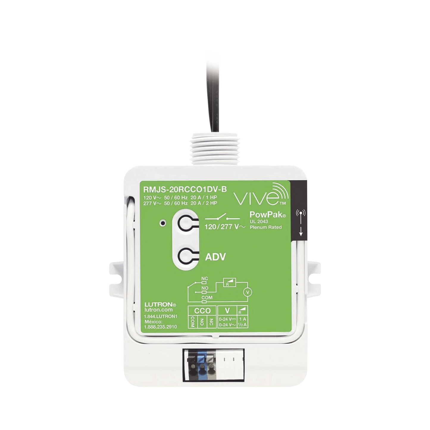 RMJS20RCCO1DVB - Interruptor de propósito general, 20A, con salida de relavador