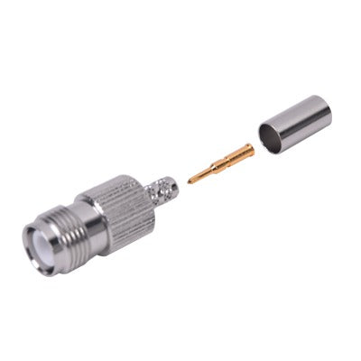 RP-1216-C1 - Conector TNC Hembra Inverso para cable RG-142/U.