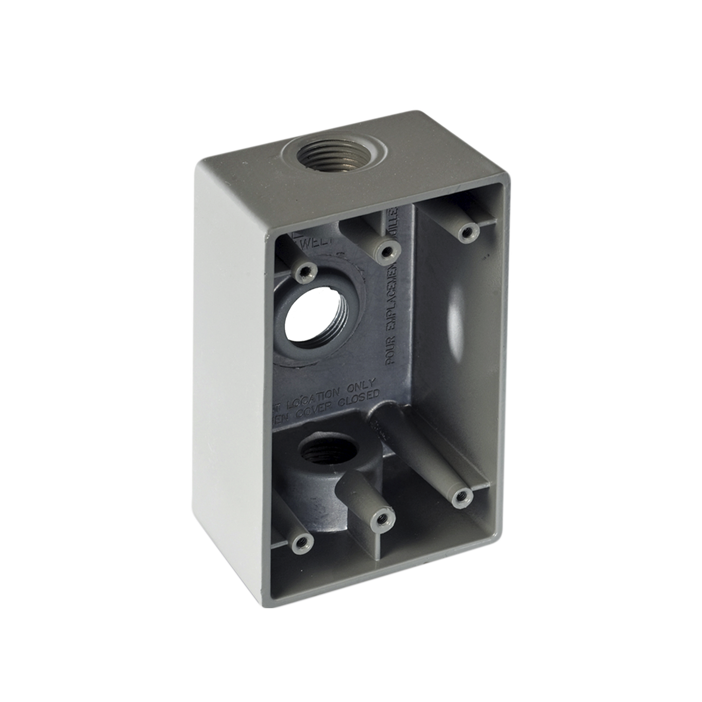 RR-0281 - Caja Condulet FS de 1/2" (12.7 mm) con tres bocas a prueba de intemperie.