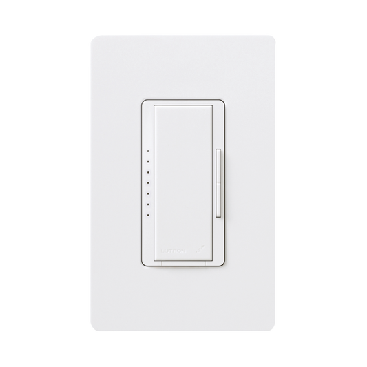 RRD10DWH Atenuador (dimmer) un solo polo / multilocacion 120V /INC 1000W / 800W MLV, color blanco No requiere neutro.