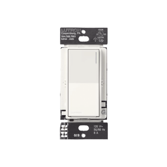 RRSTRSSW - (RadioRA3) Apagador Auxiliar de pared, compañero de apagadores multilocación. Usar en 3 vías o escalera. Color blanco mate.