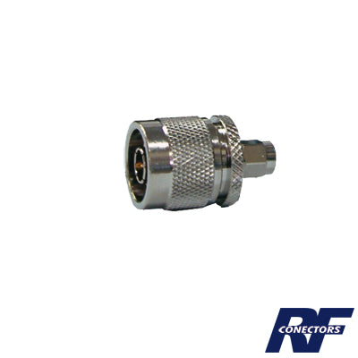 RSA-3453 - Adaptador en Línea de Conector SMA Macho a N Macho, Níquel/ Oro/ Teflón.