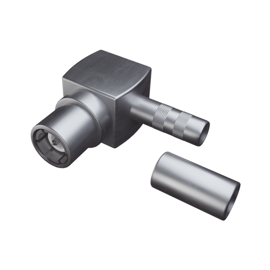 Conector SMB Macho en A/R de Anillo Plegable para RG-316/U, Grupo B1, Oro/ Oro/ Teflón.�??