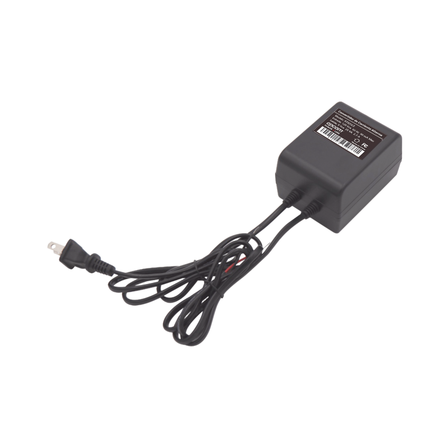 RT-925LS 9 Vca / 2.7 A / 25 VA / Transformador / Voltaje de entrada 120 Vca / Para Usos Múltiples / Video Vigilancia, Acceso, Asistencia, Alarmas, Bocinas, Etc.