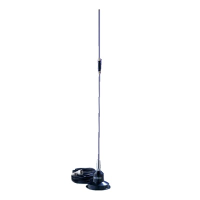 RUM-150 - Antena VHF Móvil Con Montaje Magnético y Conector UHF Macho, 148-174 MHz