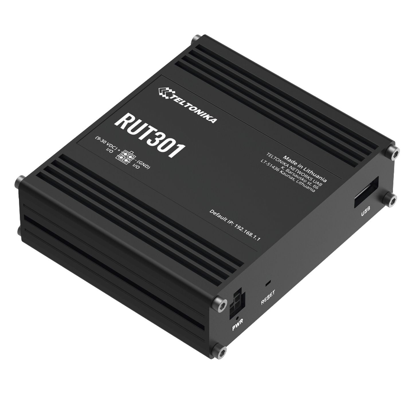 RUT301 - Router Industrial con 5 Puertos Ethernet / RutOS Seguro y Avanzado / Firewall y VPN Integrados / I/O Digital / Administración Remota RMS