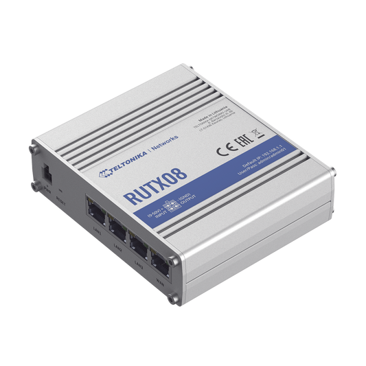 RUTX08 Router Industrial VPN, 3 Puertos 10/100/1000 Gigabit