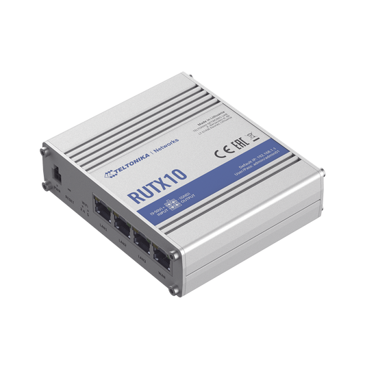 RUTX10 Router Industrial Inalámbrico VPN 802.11ac, 4 puertos Gigabit
