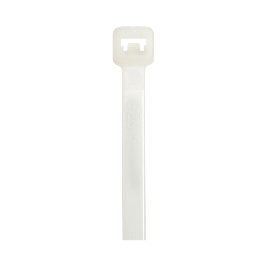 S21-120-C - Cincho de Nylon 6.6 StrongHold™, 533mm largo x 7.6mm ancho, Color Natural, Plenum, Paquete de 100pz