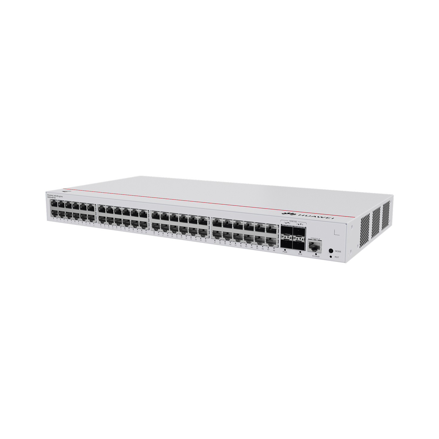 S220-48T4S - Switch de Acceso Gigabit Administrable  Capa 2 / 48 puertos 10/100/1000 Mbps / 4 Puertos 1GE SFP Uplink / ERPS  / IMGP Snooping / DHCP Snooping / Administración Nube Gratis