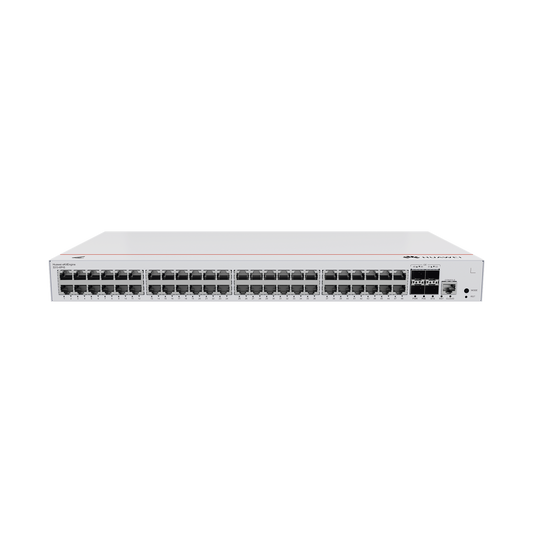 S310-48P4S - Switch de Distribución/Core Gigabit Administrable PoE Capa 3 / 48 puertos 10/100/1000 Mbps (PoE) / 4 Puertos 1GE SFP Uplink / ERPS / Rutas Estáticas / iStack / PoE Perpetuo / 380W / Administración Nube Gratis
