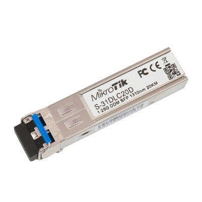 S-31DLC20D Transceptor MiniGbic SFP 1.25G LC Duplex para fibra Mono Modo 20 KM