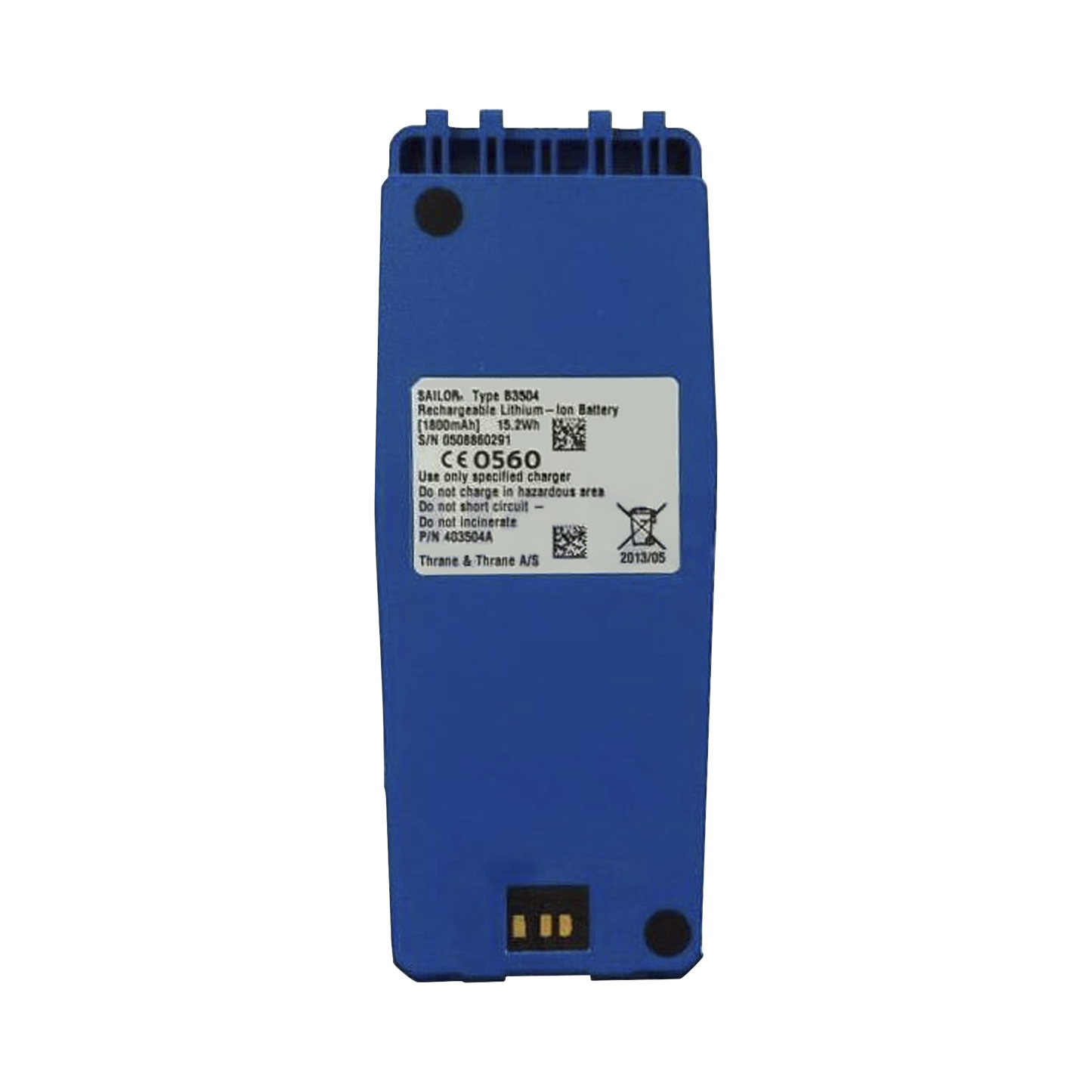 Batería recagable ATEX de Li-Ion recargable de 7. 4 V / 1800 mAh  color azul, compatible con el modelo: SP3965 de Sailor.