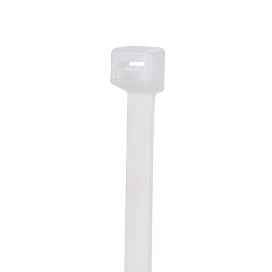 S6-18-C - Cincho de Nylon 6.6 StrongHold™, 160mm largo x 2.5mm ancho, Color Natural, Plenum, Paquete de 100pz
