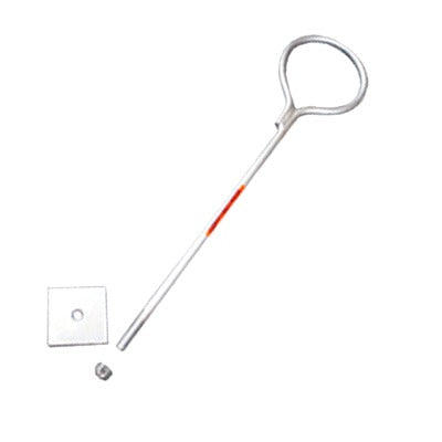 SAP-01-SG - Ancla con Aro, largo: 40 cm. de 1/2" de espesor para Losa o Pared. Galvanizado por Inmersión.