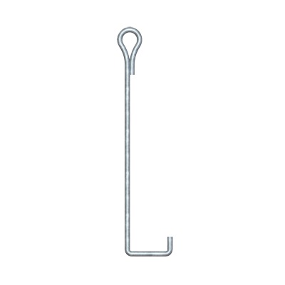 SAP-02-JG - Ancla para Retenida para Suelo con Ojo Galvanizado por Inmersión en Caliente.