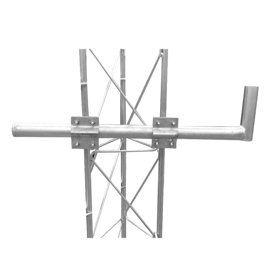 SBL-UNI-1G Brazo tipo Bastón. Inmersión en Caliente. Largo: 80 cm. Alto: 20 cm. Tubo: 1-1/2 Ced.30