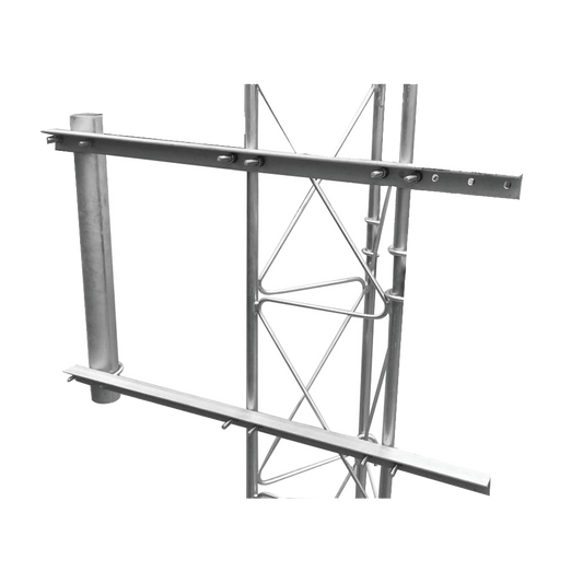SBL-UNI-2G Brazo para Torre Arriostrada de Ángulo para tramos de 30, 35 y 45 cm de ancho.