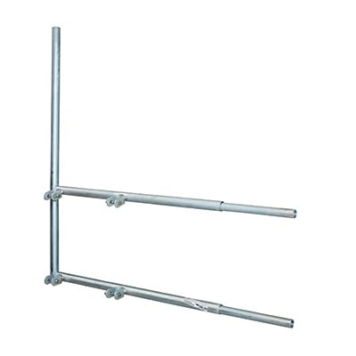 SBL-30G Brazo tipo F para tramos STZ-30G, galvanizado por inmersión en caliente.
