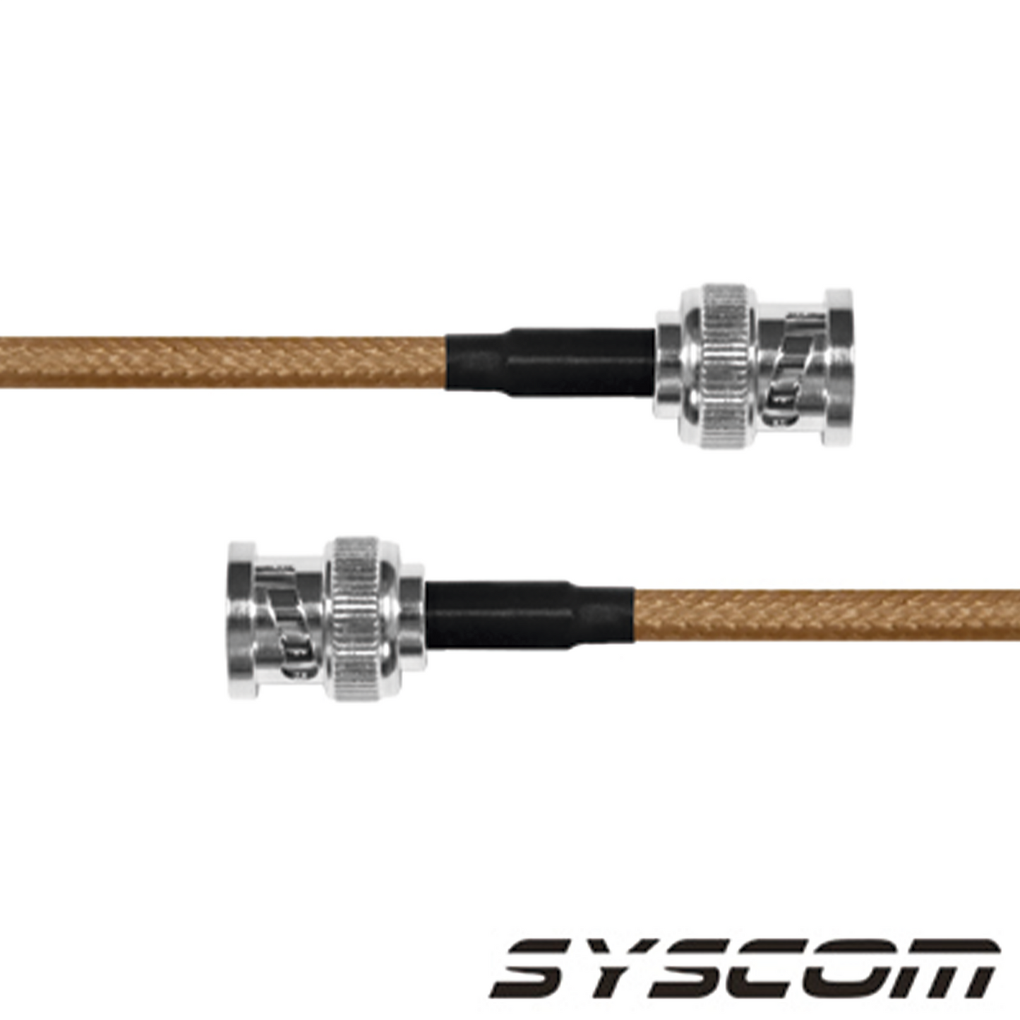 SBNC142KBNC60 - Jumper con Cable LP142 de 60 cm (23.62 pulgadas), con Conectores BNC Macho a BNC Macho.
