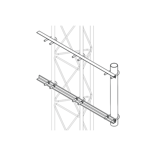 S-BRA-LI-30G Brazo Lateral Liviano para Tramo STZ30G Galvanizado por Inmersión en Caliente.