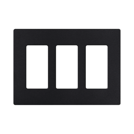 SC-3-MN Tapa con 3 espacios, color negro mate.