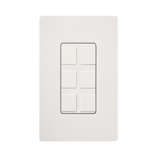 SC6PFSW Caja de pared para contactos varios, 6 mini espacios.