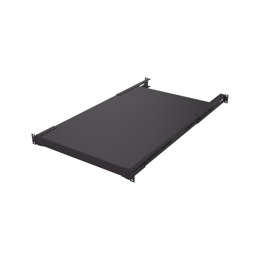 SCH-D70-1U - Charola Rackeable de profundidad ajustable para Soportar Equipos en Rack de 19 in, Doble Fijación, Color Negro, 3U