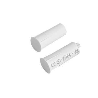 SF-1017 Contacto magnético para puertas y ventanas  aluminio y madera de empotrar color blanco / GAP:19 mm