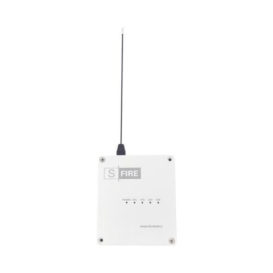 SF-LORA-REC-4 - Receptor inalámbrico / 2500 metros de cobertura / 4 salidas de relevador tipo C