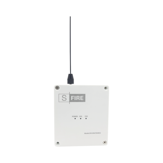 SF-LORA-TRANS Transmisor inalámbrico / Entrada de 2 contactos secos NA / Distancia máxima de transmisión 2500 metros (Linea de vista)