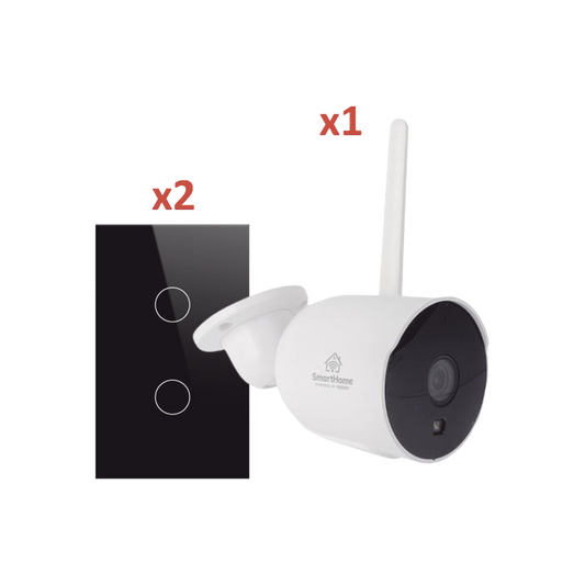 SH1CAM2SK - (Wifi) KIT 1 camara Wifi y 2 apagadores inteligentes Wifi