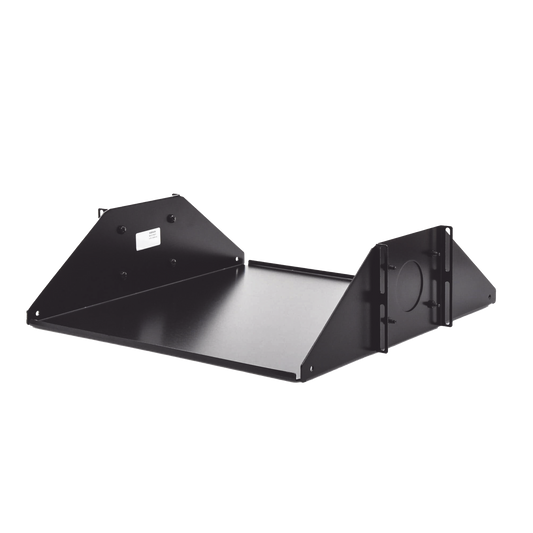 SH-D19-01 Charola Doble Para Soportar Equipo en Racks de 432 mm de Profundidad, de 19in, 3UR, Color Negro