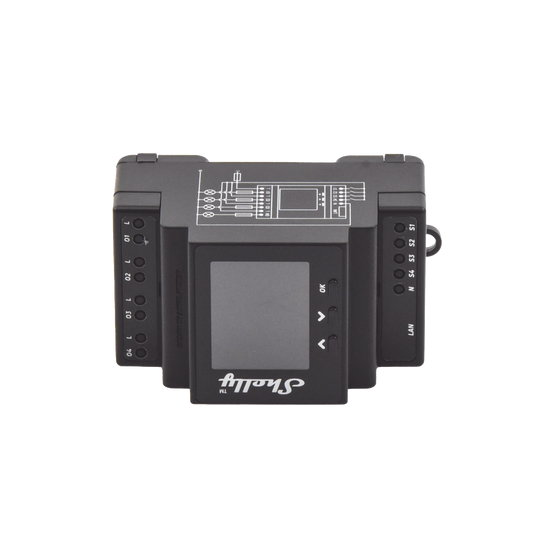 SHELLYPRO4PM Relevador 40A inalámbrico WIFI y Ethernet / 4 canales inteligentes / 10A por canal, 110-230 V /montaje riel DIN