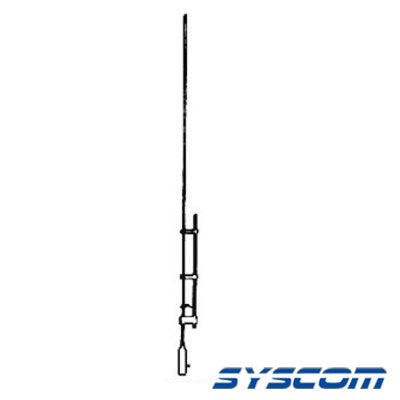 SJ-POLE - Antena Base VHF, Omnidireccional, Rango de Frecuencia 138 - 174 MHz.