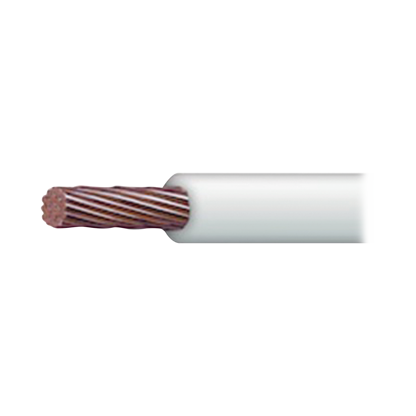 SLY-328-WHT/100 Cable Eléctrico 18 awg  color blanco, Conductor de cobre suave. Aislamiento de PVC, auto-extinguible. BOBINA de 100 MTS