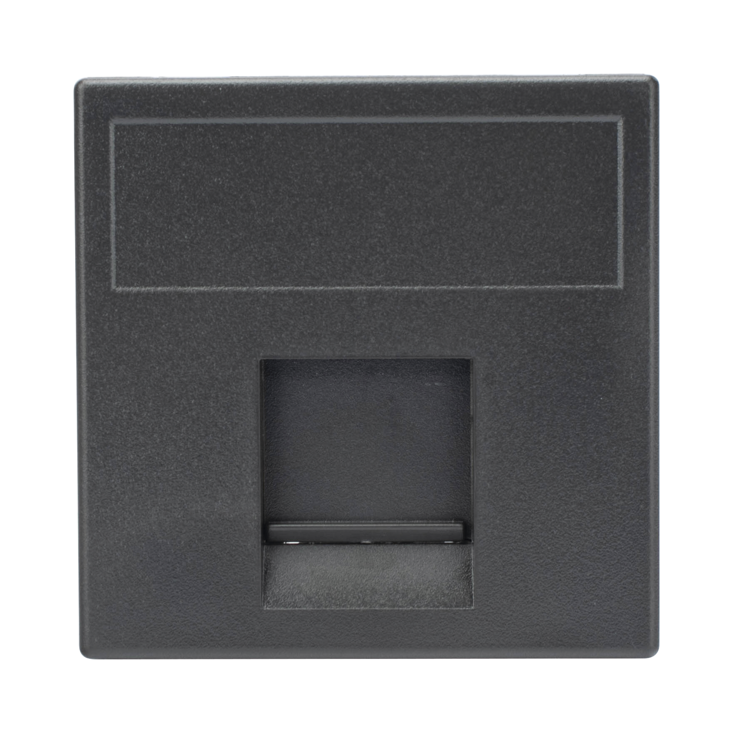 SM-1-KEY-G - M�dulo Color Grafito con 1 Espacio para Jack Keystone con Guardapolvo para las Cajas de Escritorio Ofiblock y Teleblock / (K76/14)