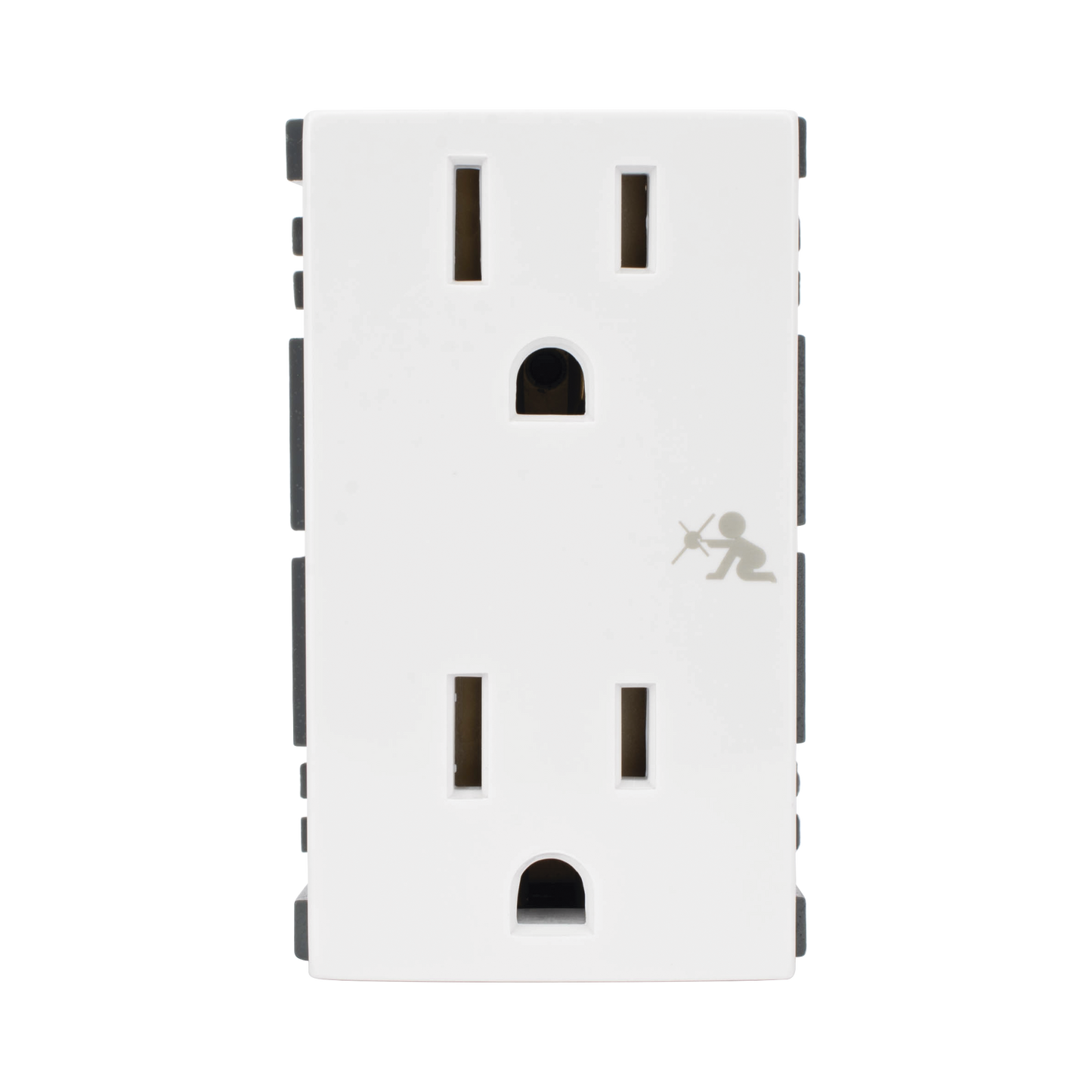 SM-2TC-B - Módulo Dúplex de Contactos Eléctricos 10A 127V Color Blanco / Compatible con Cajas para Pavimento SM-CPAV-2 y SM-CPAV-4 / Requiere Adaptador SM-ADAP-FP para Fijación / Modelo 25424-30