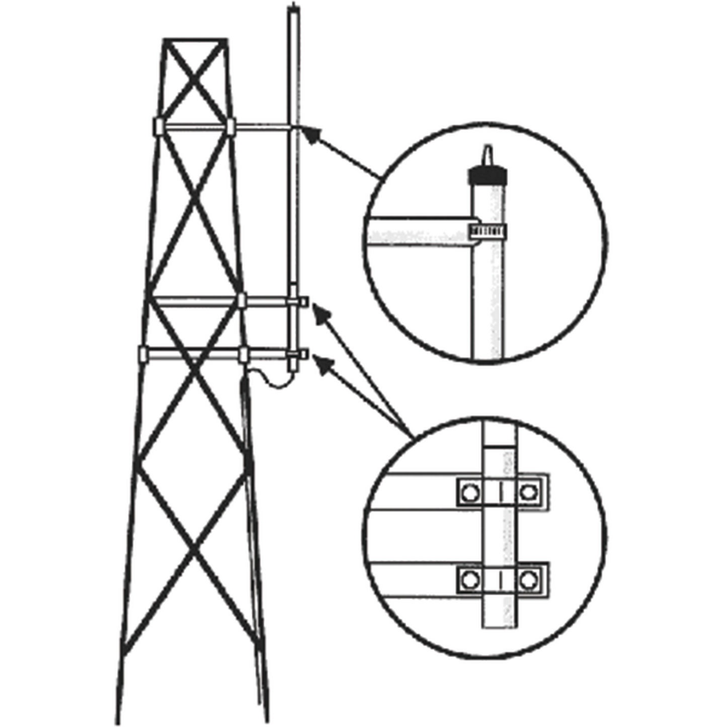 SMK-150HX - Kit para Montaje Lateral en Torre, Antenas VHF Serie HX Hustler