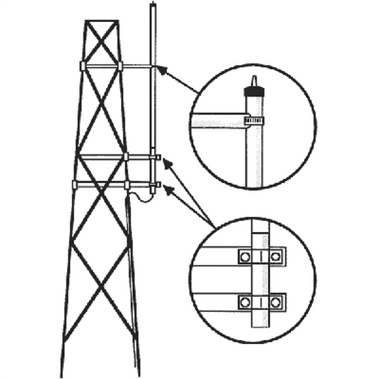 SMK-450HX - Kit para Montaje Lateral en Torre, Antenas UHF Serie HX Hustler
