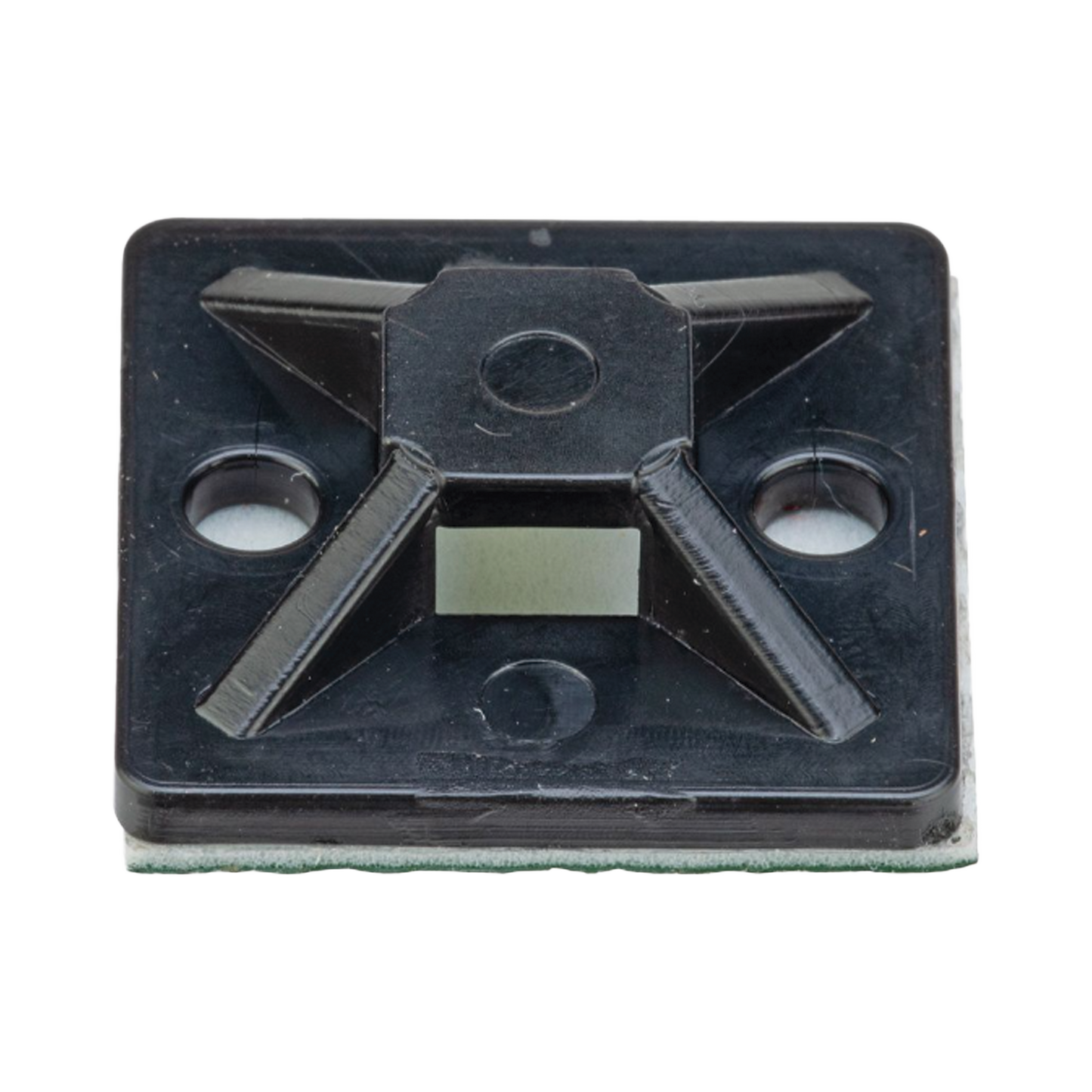 SMP12A-C0 - Montaje-Sujetador Adhesivo STRONGHOLD de 4 Vías de 3/4" x 3/4" x 1/4", Color Negro,  Nylon 6.6 Retardante de Llamas V-2, Paquete de 100pz